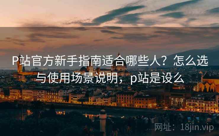 P站官方新手指南适合哪些人？怎么选与使用场景说明，p站是设么