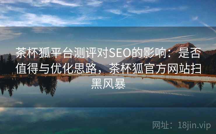 茶杯狐平台测评对SEO的影响：是否值得与优化思路，茶杯狐官方网站扫黑风暴