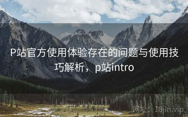 P站官方使用体验存在的问题与使用技巧解析，p站intro