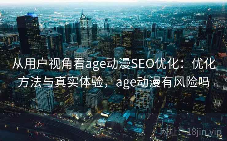 从用户视角看age动漫SEO优化：优化方法与真实体验，age动漫有风险吗