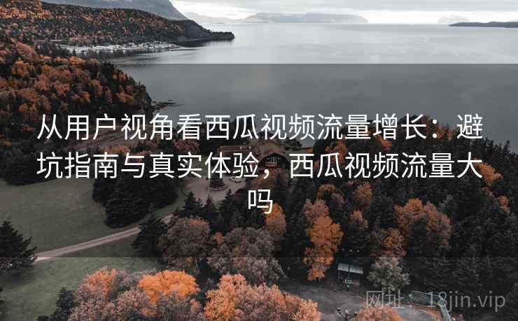 从用户视角看西瓜视频流量增长：避坑指南与真实体验，西瓜视频流量大吗