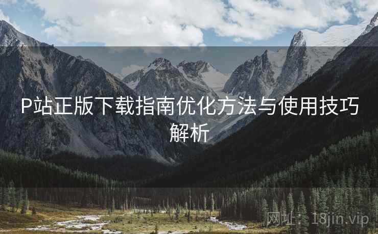 P站正版下载指南优化方法与使用技巧解析