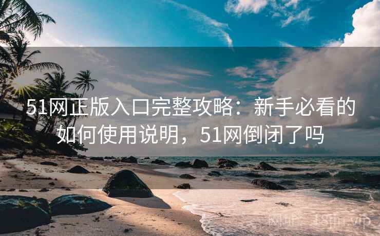 51网正版入口完整攻略：新手必看的如何使用说明，51网倒闭了吗
