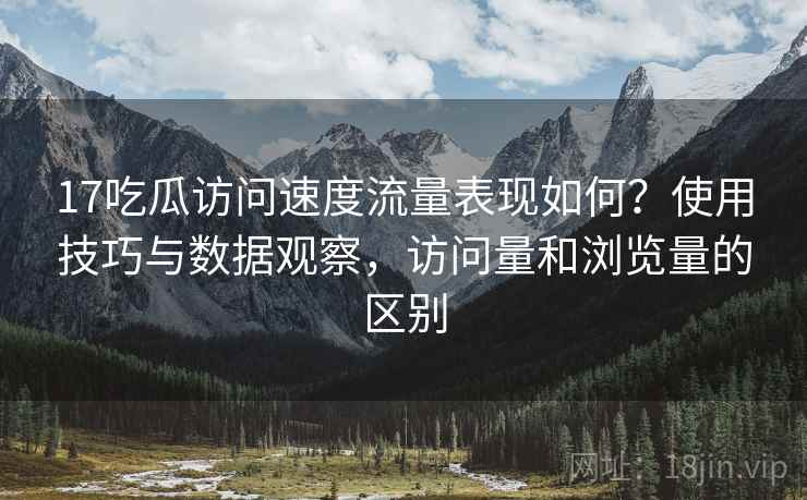 17吃瓜访问速度流量表现如何?使用技巧与数据观察,访问量和浏览量的区别 17吃瓜访问速度流量表现如何?使用技巧与数据观察,访问量和浏览量的区别