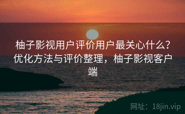 柚子影视用户评价用户最关心什么？优化方法与评价整理，柚子影视客户端