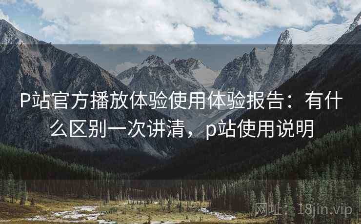 P站官方播放体验使用体验报告：有什么区别一次讲清，p站使用说明